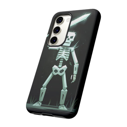 Geometric Skeleton Swordsman - Smartphone Tough Cases