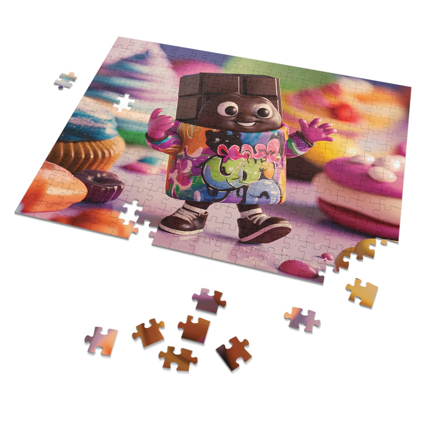 Happy Chocolate Bar - Jigsaw Puzzle (30, 110, 252, 500,1000-Piece)