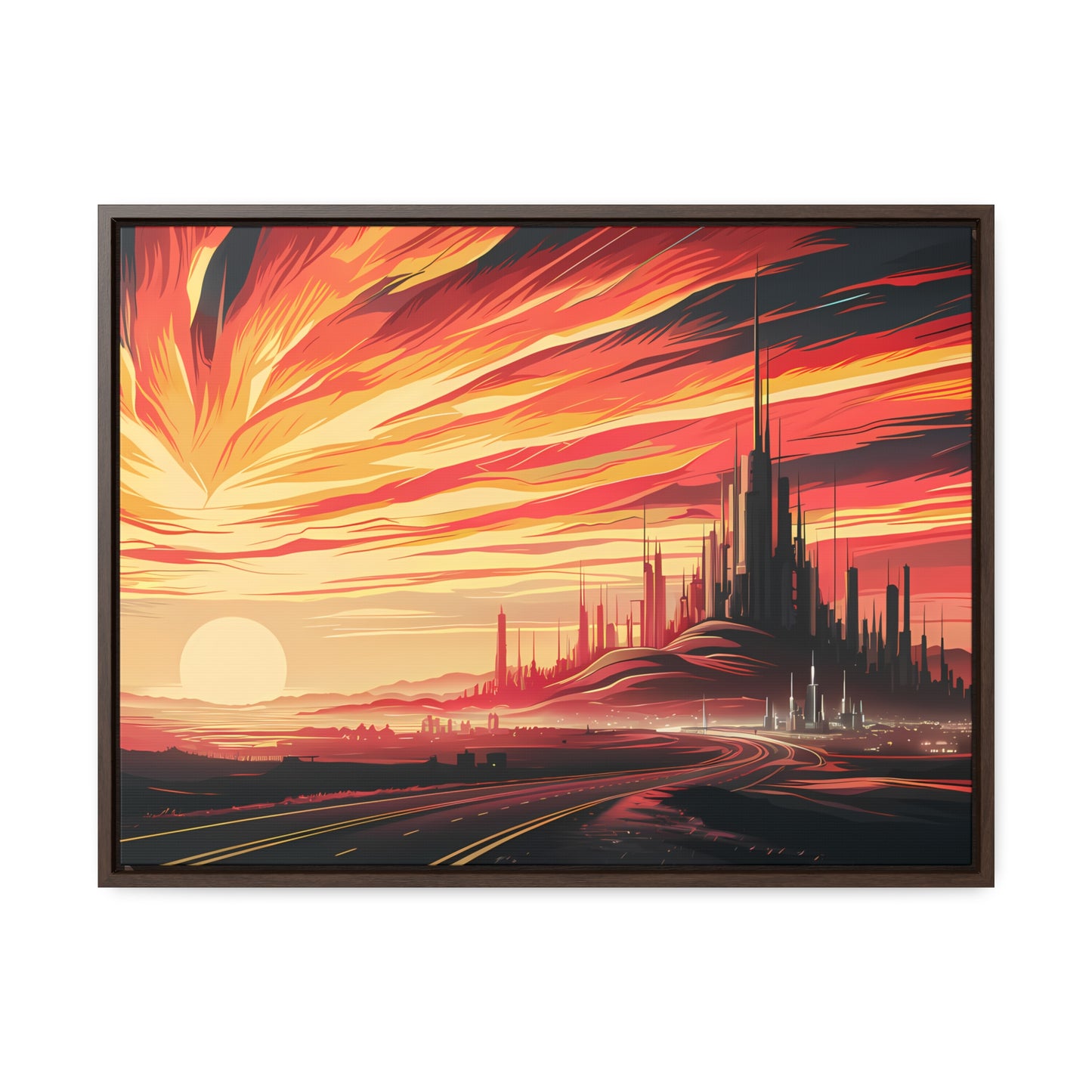 Twilight of the Metropolis - Gallery Canvas Wraps, Horizontal Frame