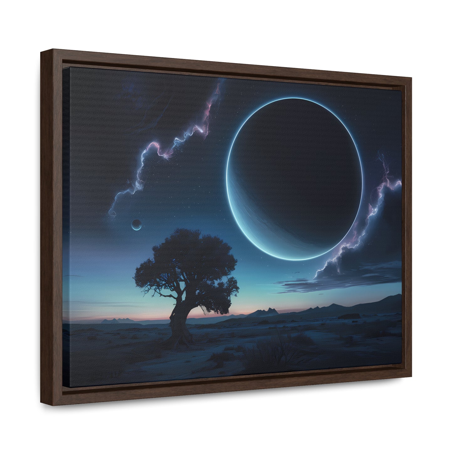 Eclipse of the Silent Horizon - Gallery Canvas Wraps, Horizontal Frame