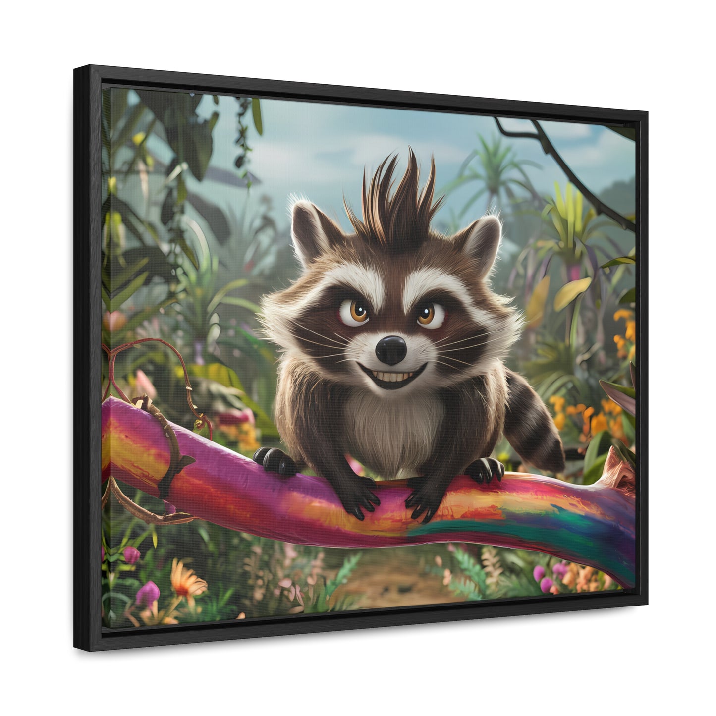 Jungle Mischief - Gallery Canvas Wraps, Horizontal Frame