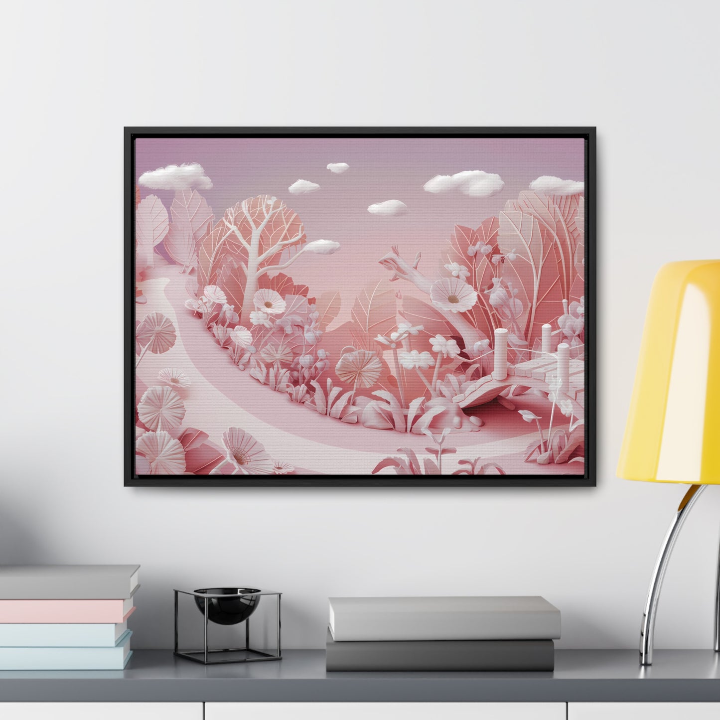 Whimsical Dawn Garden - Gallery Canvas Wraps, Horizontal Frame