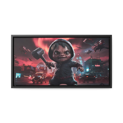 "Revenge of the Tiny Titan" - Gallery Canvas Wraps, Horizontal Frame