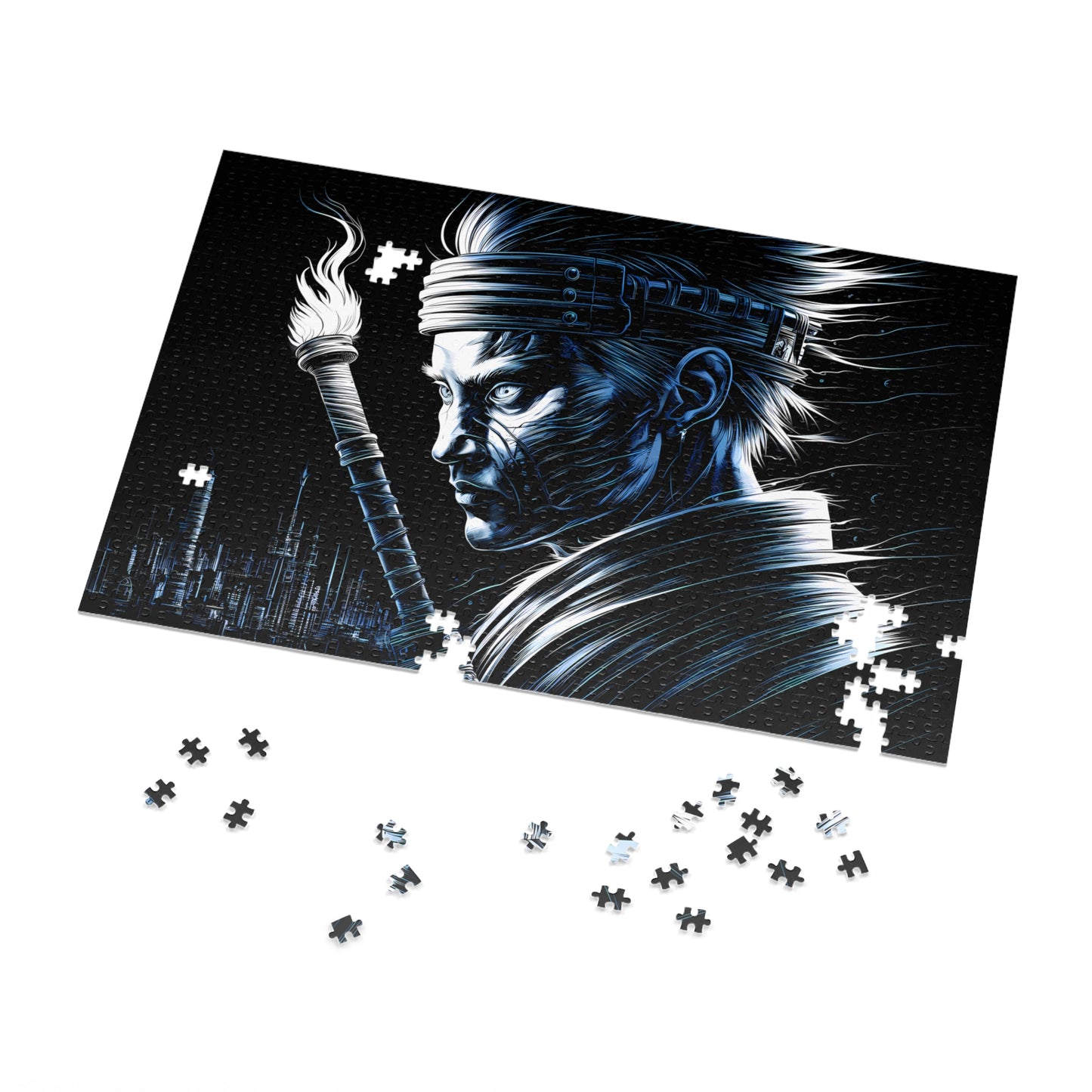 Blade of the Neon City - Jigsaw Puzzle (30, 110, 252, 500,1000-Piece)