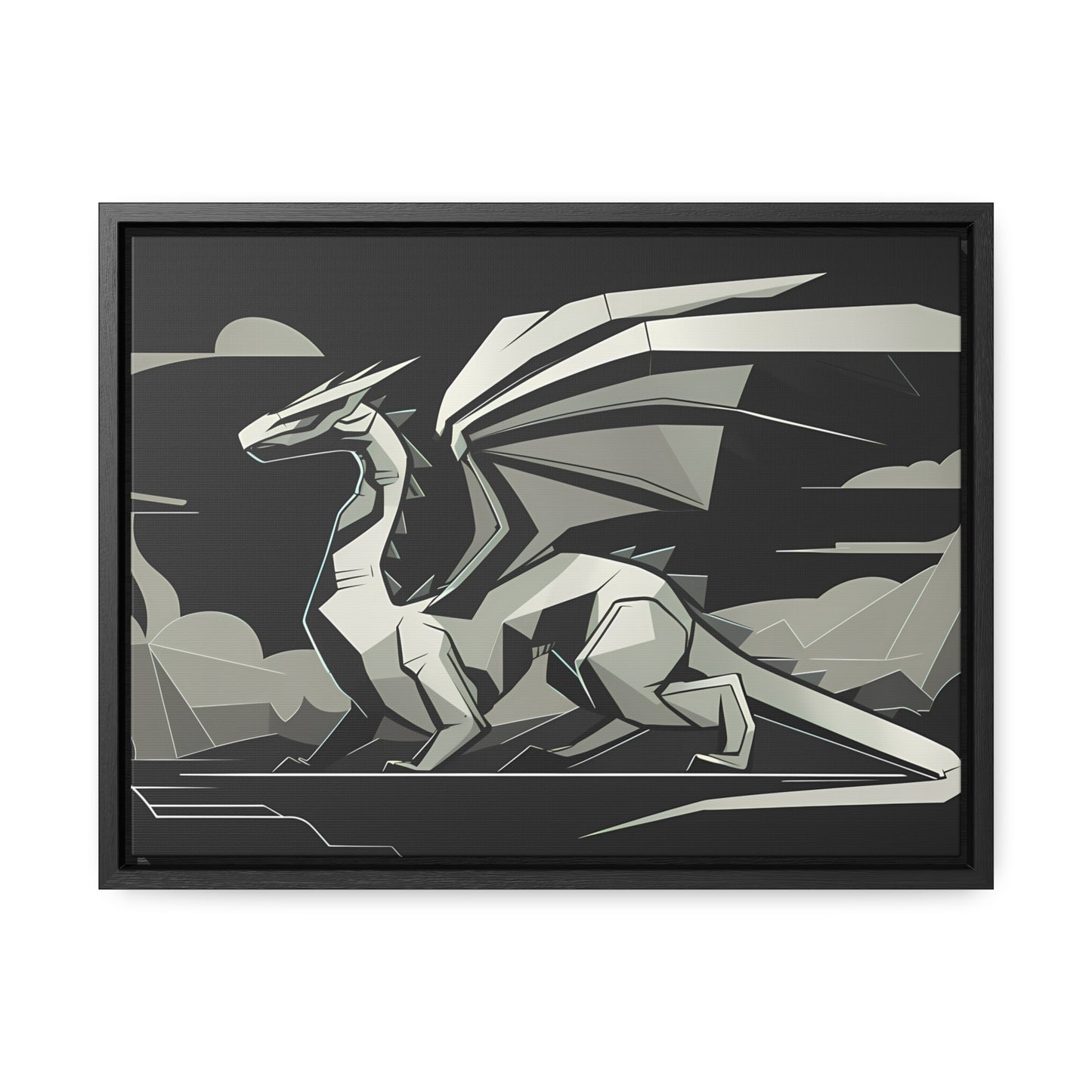 Shadow of the Silver Dragon - Gallery Canvas Wraps, Horizontal Frame