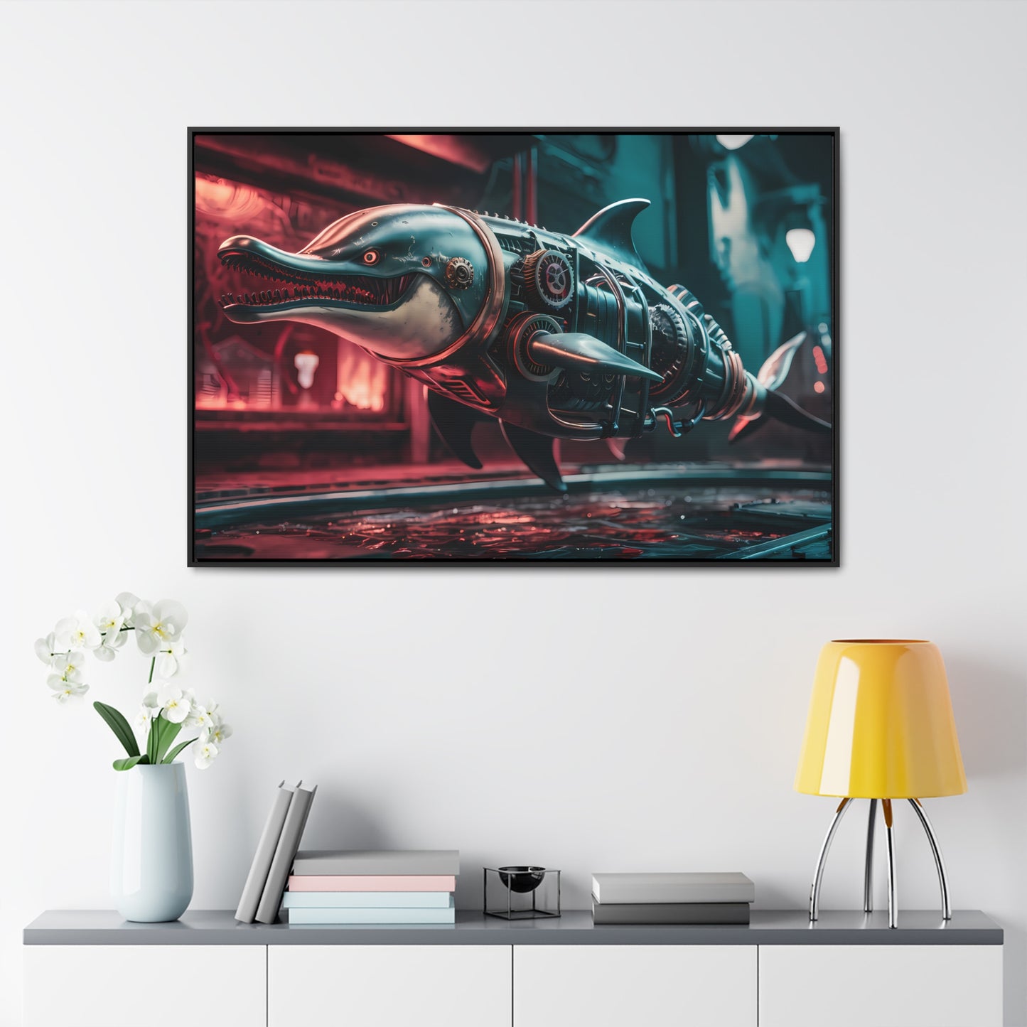 Mechanical Apex Predator - Gallery Canvas Wraps, Horizontal Frame