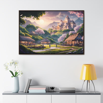 "Whispers of the Twilight Kingdom" - Gallery Canvas Wraps, Horizontal Frame