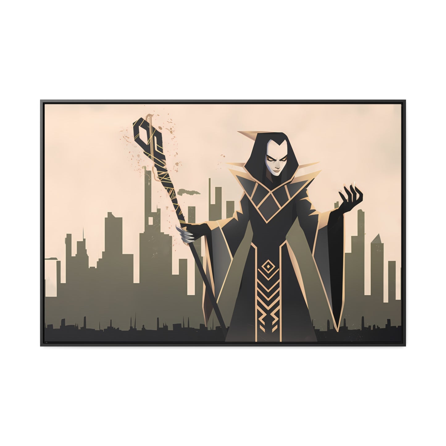 Shadow Sovereign of the Forsaken City - Gallery Canvas Wraps, Horizontal Frame