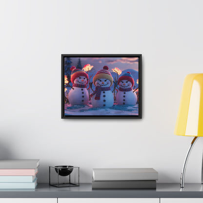 Frosty Troublemakers - Gallery Canvas Wraps, Horizontal Frame