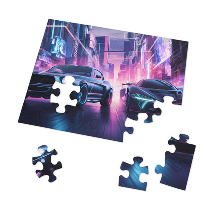 Neon Pursuit - Jigsaw Puzzle (30, 110, 252, 500,1000-Piece)