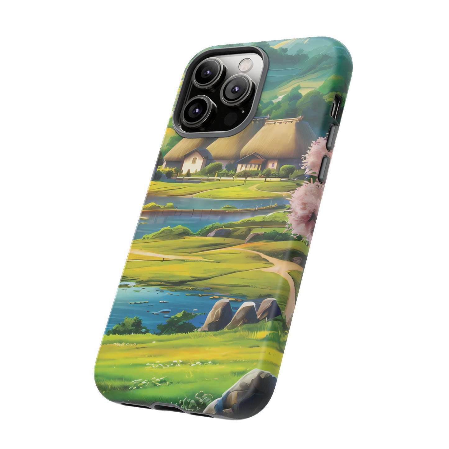 Idyllic Anime Village - Smartphone Tough Cases