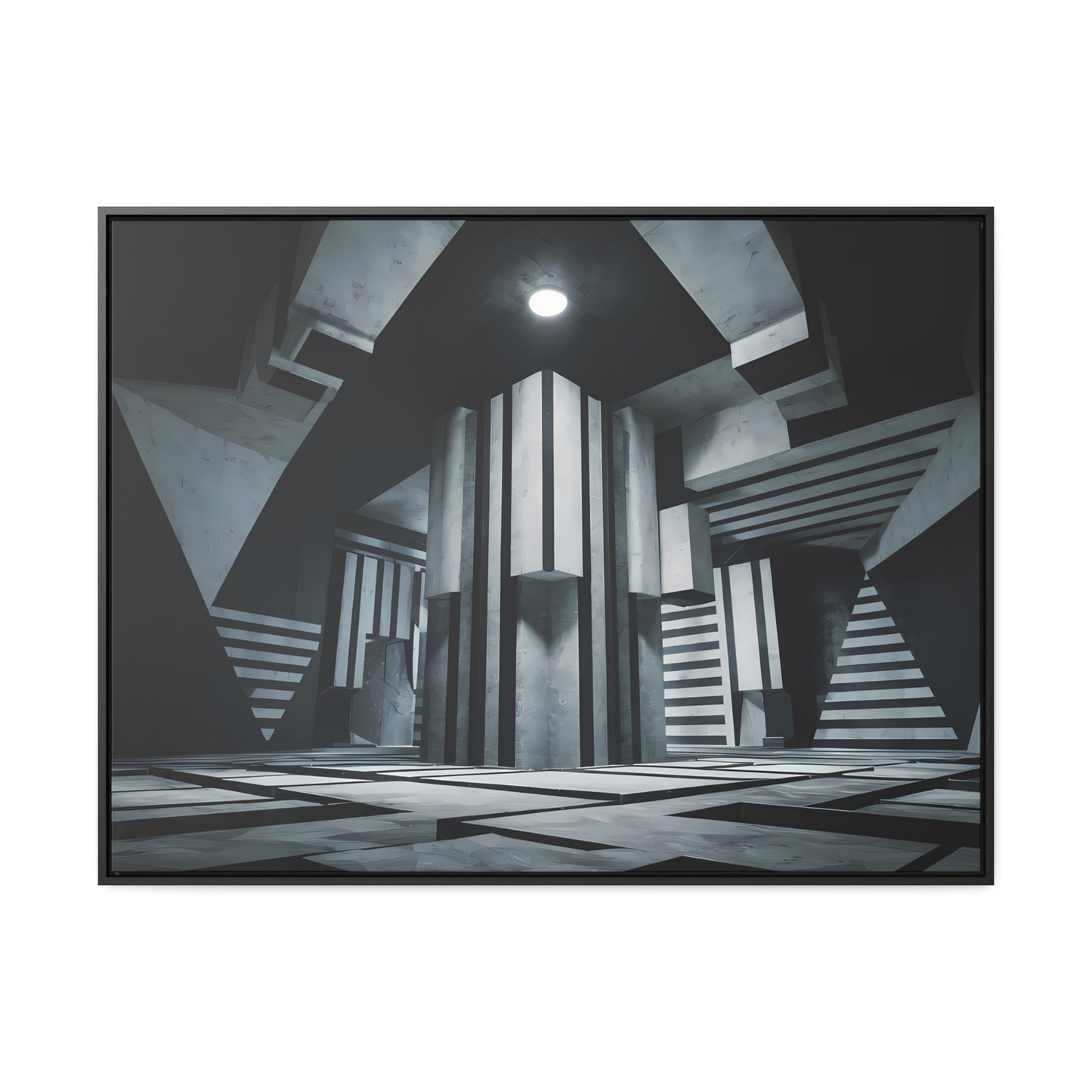 The Geometry of Shadows - Gallery Canvas Wraps, Horizontal Frame