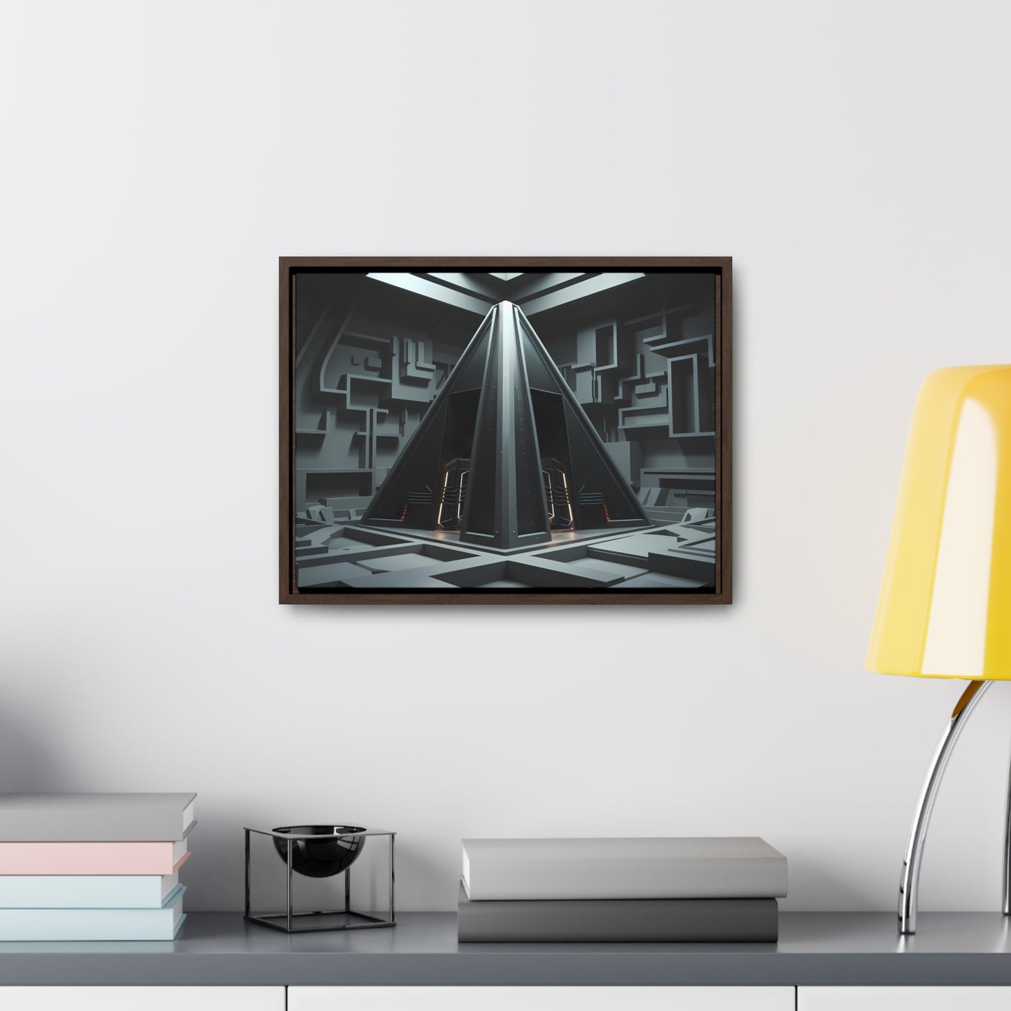 Sanctum of the Obsidian Pyramid - Gallery Canvas Wraps, Horizontal Frame