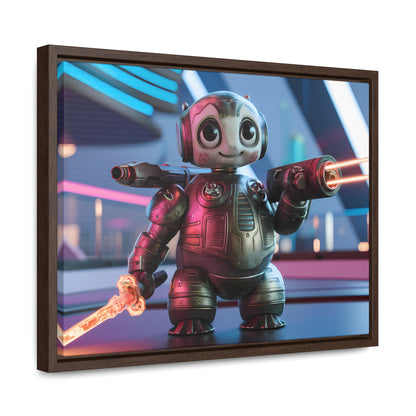 Galactic Guardian Bot - Gallery Canvas Wraps, Horizontal Frame