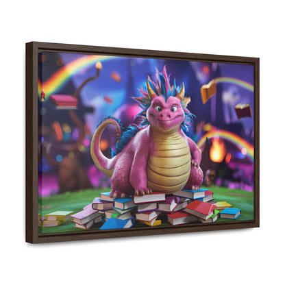 "Guardian of the Magical Library" - Gallery Canvas Wraps, Horizontal Frame