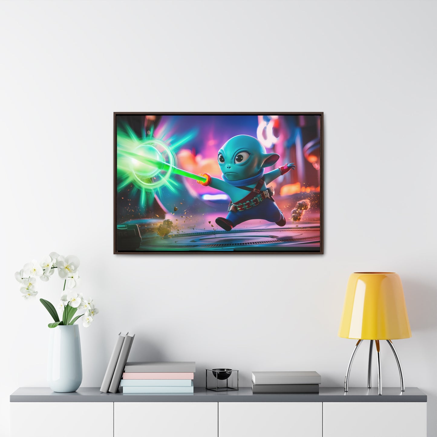 Galactic Defender - Gallery Canvas Wraps, Horizontal Frame