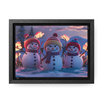 Frosty Troublemakers - Gallery Canvas Wraps, Horizontal Frame