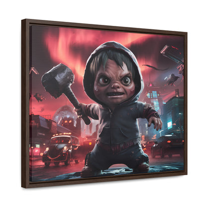 "Revenge of the Tiny Titan" - Gallery Canvas Wraps, Horizontal Frame