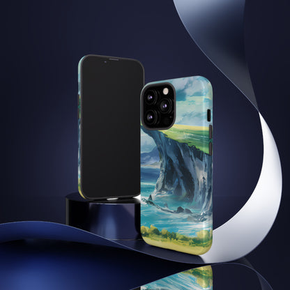 Anime Cliff by the Sea - Smartphone Tough Cases