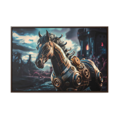 The Mechanical Steed of Dystopia - Gallery Canvas Wraps, Horizontal Frame