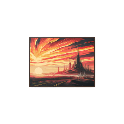 Twilight of the Metropolis - Gallery Canvas Wraps, Horizontal Frame