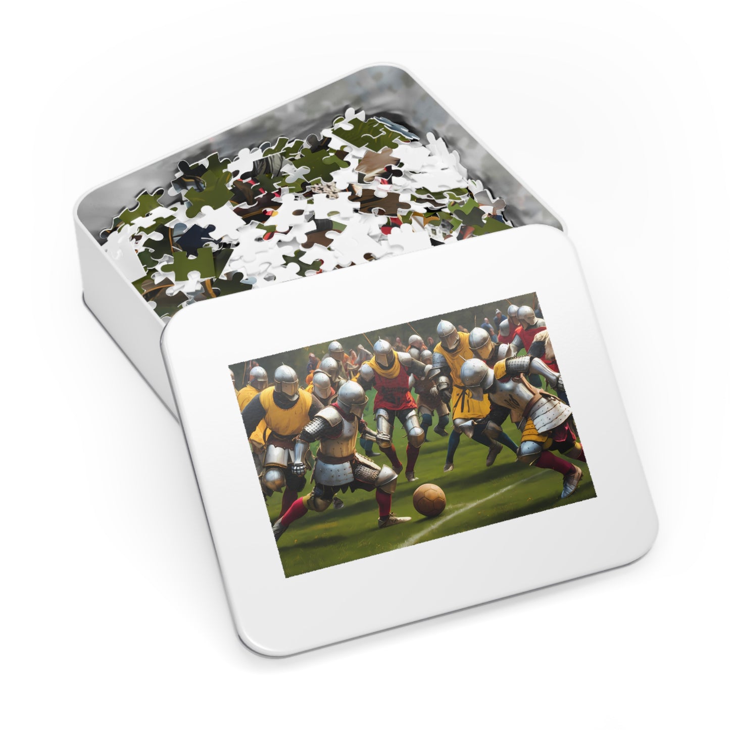 Knights of the Pitch: Medieval Football Frenzy - Jigsaw Puzzle (30, 110, 252, 500,1000-Piece)