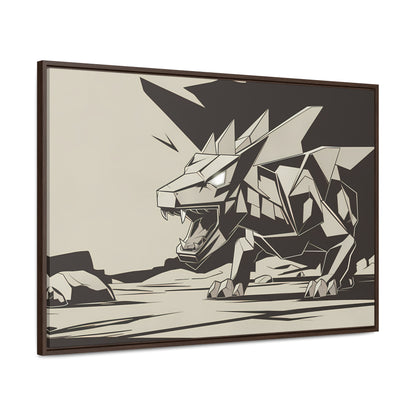 Raging Stone Guardian - Gallery Canvas Wraps, Horizontal Frame