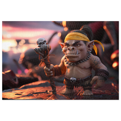 Ogre Shaman at Sunset - Jigsaw Puzzle (30, 110, 252, 500,1000-Piece)