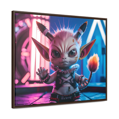 Neon Punk Guardian - Gallery Canvas Wraps, Horizontal Frame