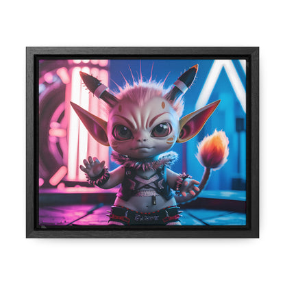 Neon Punk Guardian - Gallery Canvas Wraps, Horizontal Frame