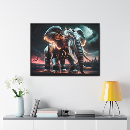 "Clockwork Titan" - Gallery Canvas Wraps, Horizontal Frame