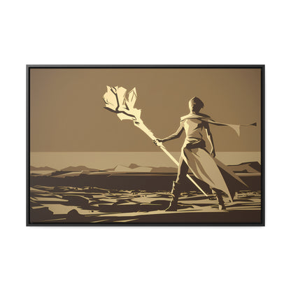 Wanderer of the Desolate Lands - Gallery Canvas Wraps, Horizontal Frame