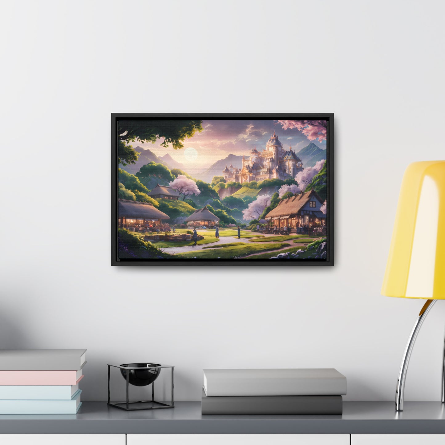 "Whispers of the Twilight Kingdom" - Gallery Canvas Wraps, Horizontal Frame