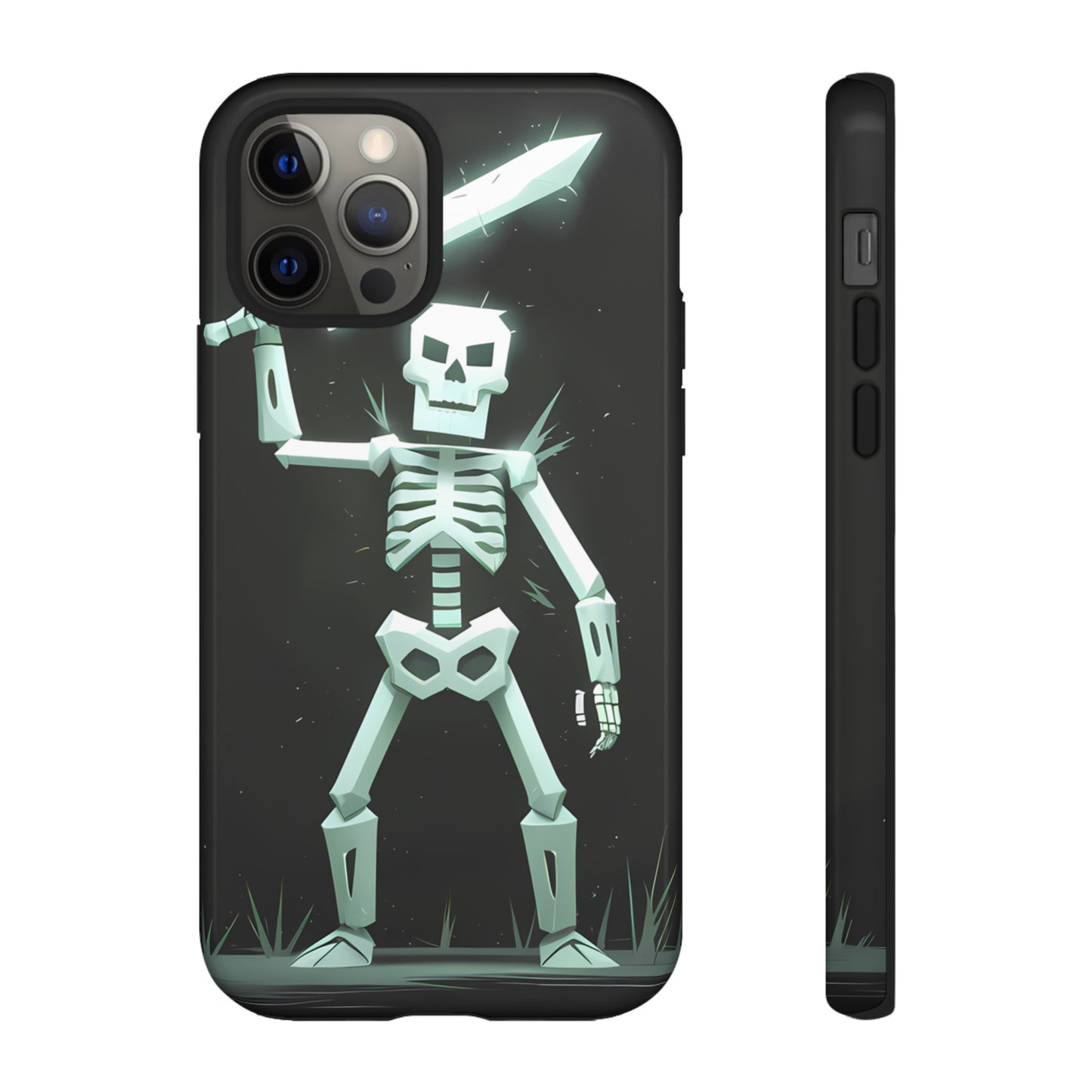 Geometric Skeleton Swordsman - Smartphone Tough Cases