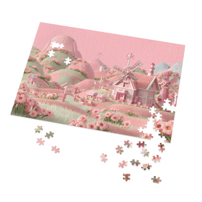 Whimsical Pastel Meadows - Jigsaw Puzzle (30, 110, 252, 500,1000-Piece)