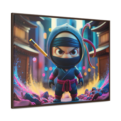 Tiny Ninja, Big Attitude - Gallery Canvas Wraps, Horizontal Frame