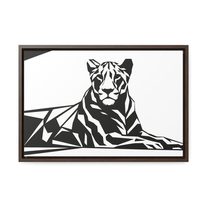 Majestic Geometric Tiger - Gallery Canvas Wraps, Horizontal Frame