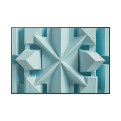 Fractal Symmetry in Ice - Gallery Canvas Wraps, Horizontal Frame