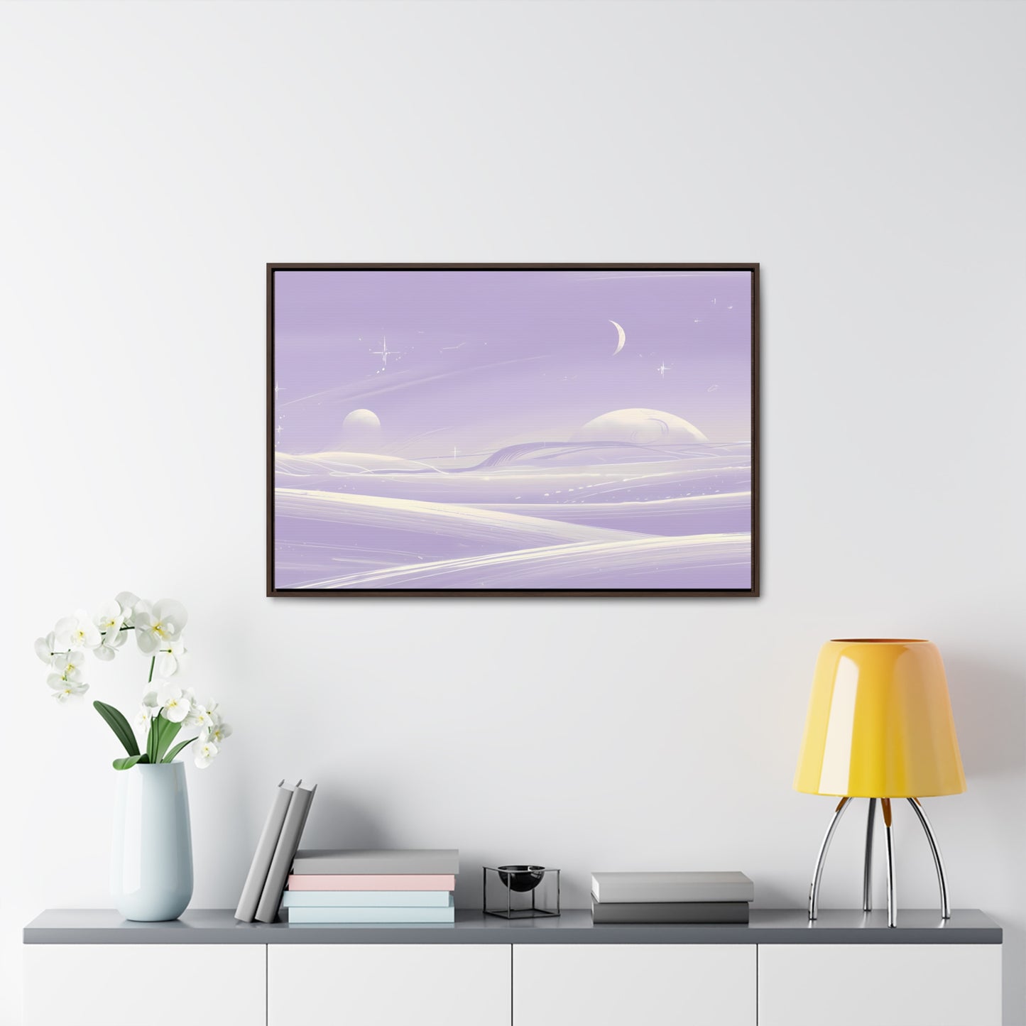 Ethereal Moonscape - Gallery Canvas Wraps, Horizontal Frame