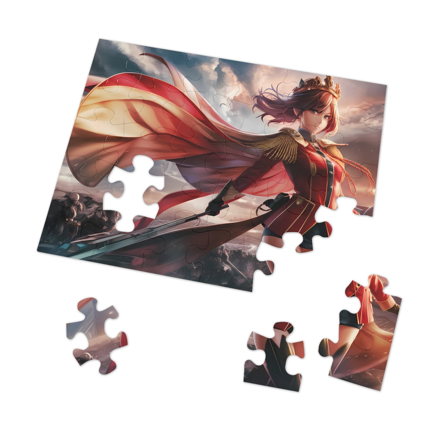 "Queen of the Crimson Dawn" - Jigsaw Puzzle (30, 110, 252, 500,1000-Piece)