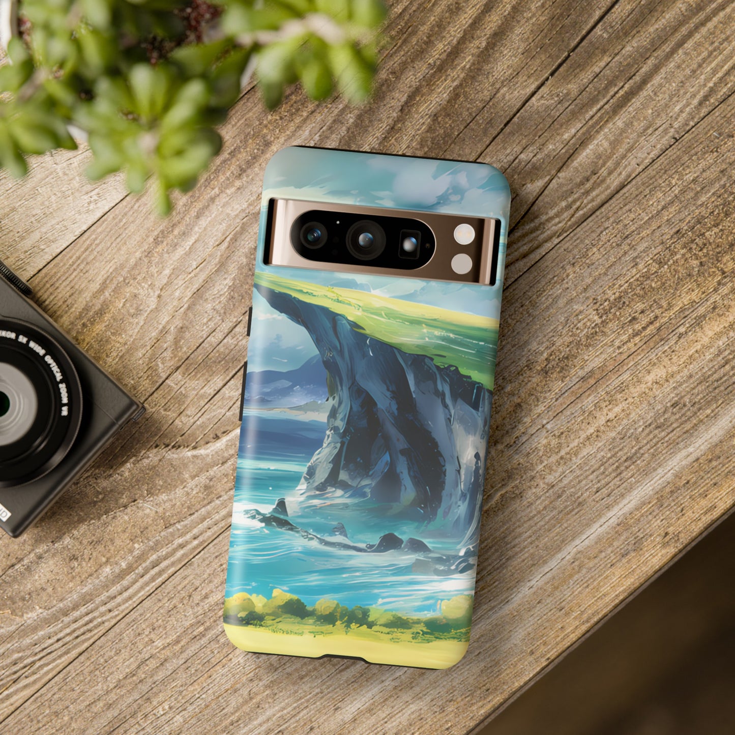 Anime Cliff by the Sea - Smartphone Tough Cases