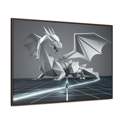 Confrontation in the Digital Realm - Gallery Canvas Wraps, Horizontal Frame