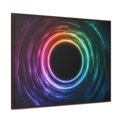 Cosmic Vortex of Light - Gallery Canvas Wraps, Horizontal Frame