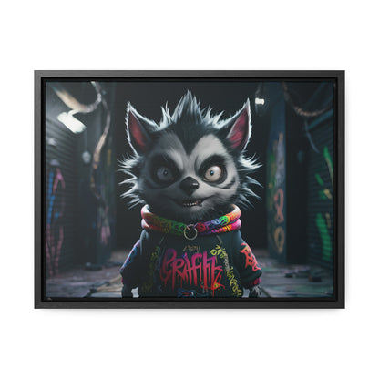 Urban Graffiti Rebel - Gallery Canvas Wraps, Horizontal Frame