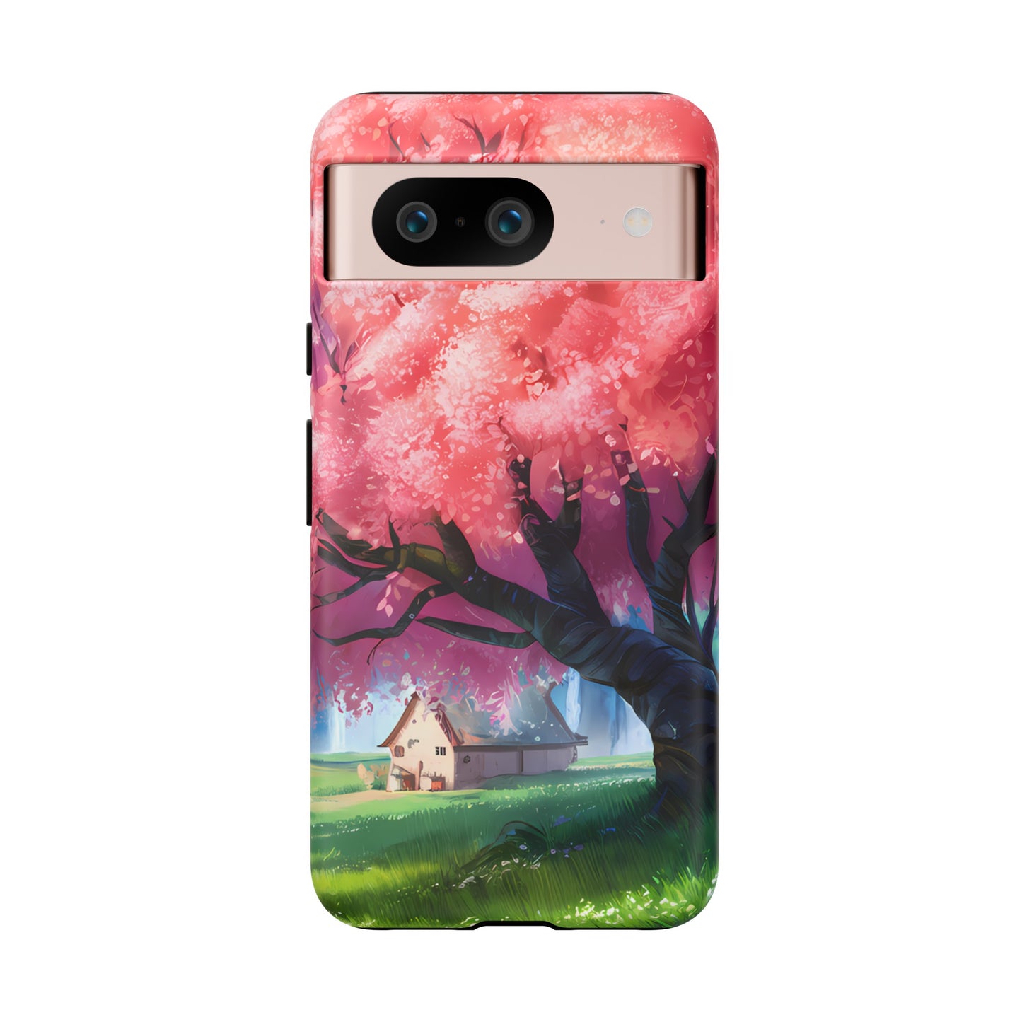 Idyllic Cherry Blossom and a Hut - Smartphone Tough Cases