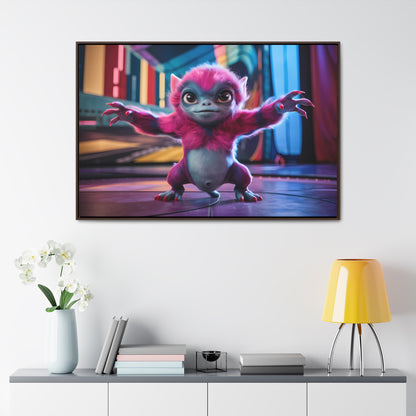 Cosmic Critter on the Dance Floor - Gallery Canvas Wraps, Horizontal Frame