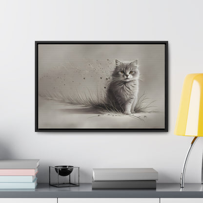 Whiskers in the Wind - Gallery Canvas Wraps, Horizontal Frame