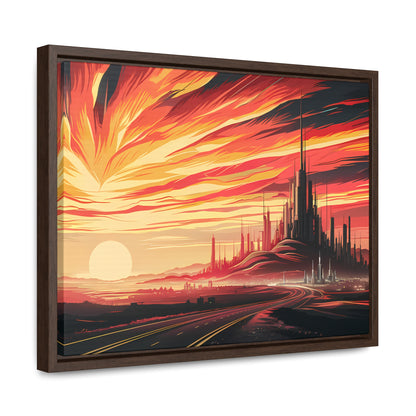 Twilight of the Metropolis - Gallery Canvas Wraps, Horizontal Frame