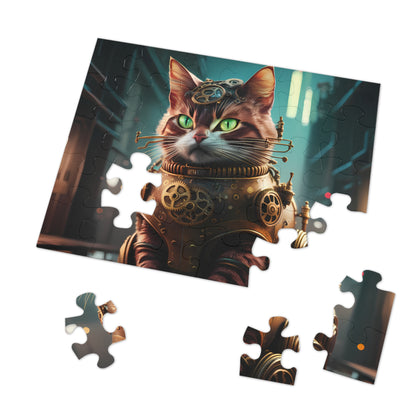 Jeff the Steampunk Cat - Jigsaw Puzzle (30, 110, 252, 500,1000-Piece)