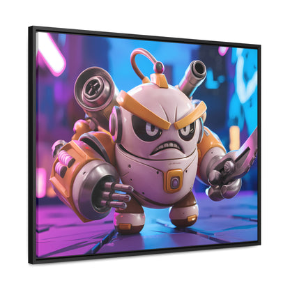 Battle-Ready Robo Warrior - Gallery Canvas Wraps, Horizontal Frame